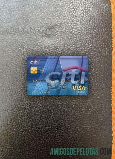 Peru Citibank Visa Electron Cartão Photolook Front modelo
